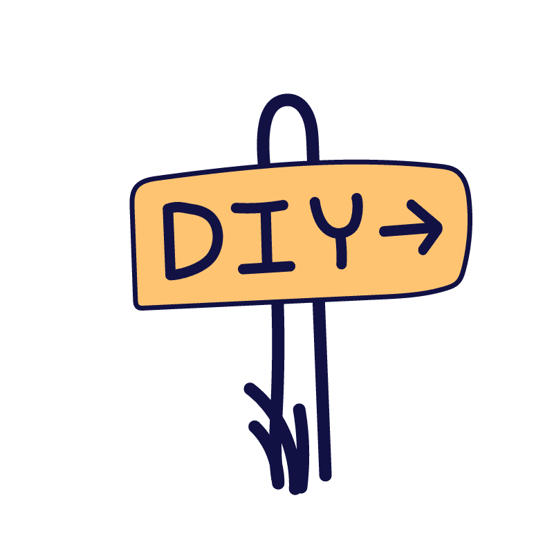 yellow DIY sign for sustainable business strategy