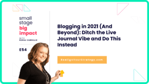 Episode 54 Featured Image Blogging in 2021