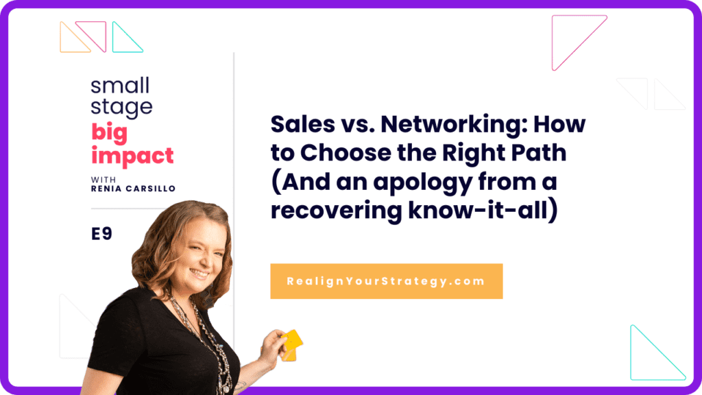 Episode 9 Featured Image Networking vs Sales