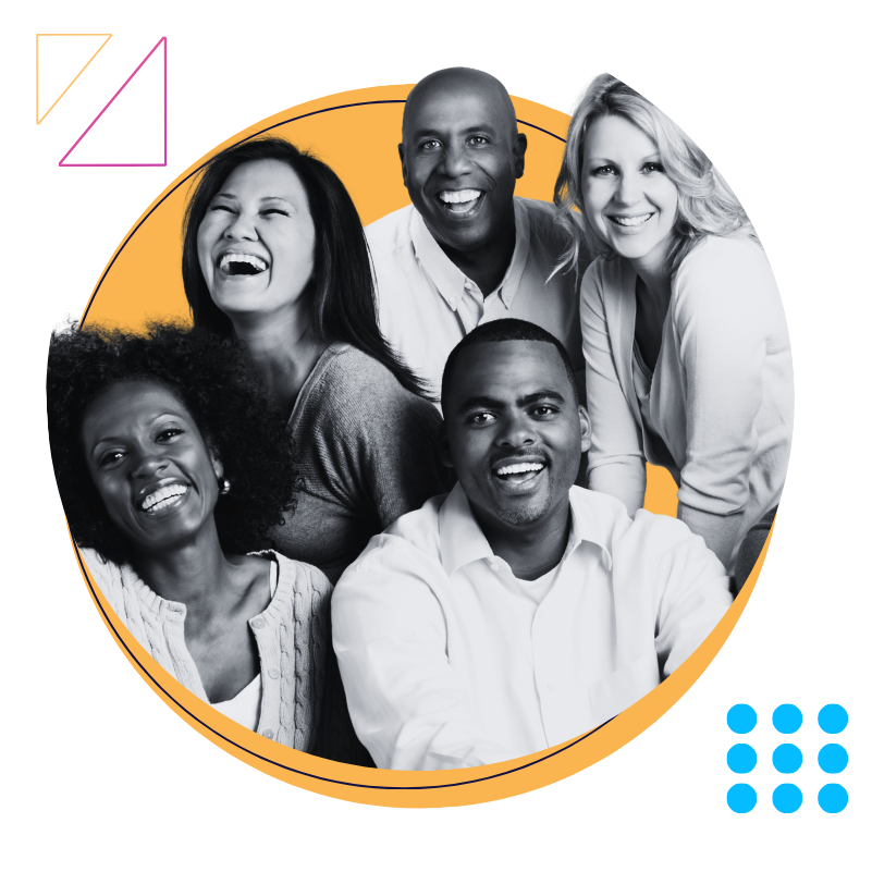 group of people smiling